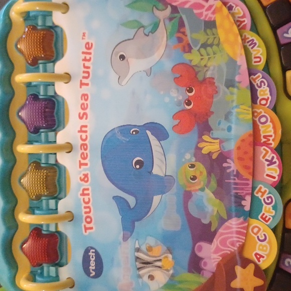 VTECH TOUCH & TEACH SEA TURTLE LEARNING MUSICAL TOY - Picture 5 of 8